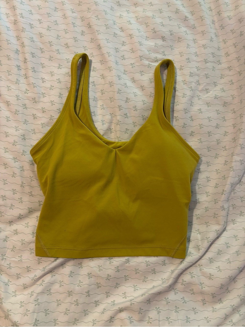 lululemon athletica Olive-Green Cropped Tank